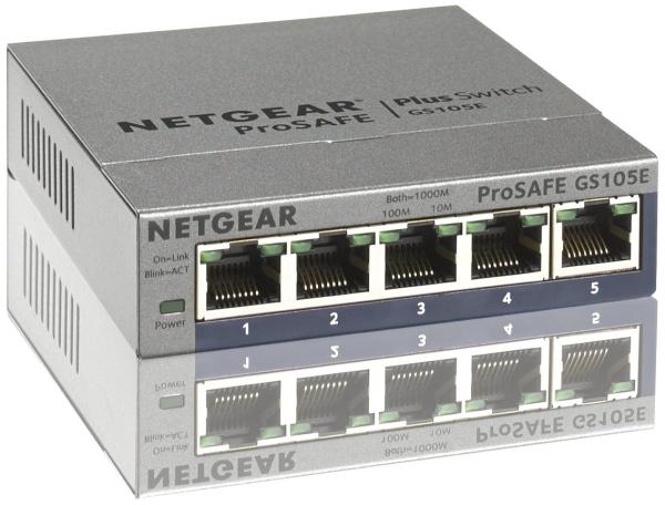 Actual product image Netgear Gs105e-200pes (5 Ports)