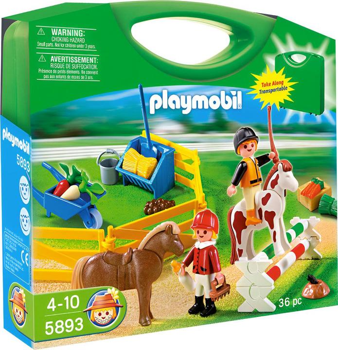 Playmobil Pony case with accessories