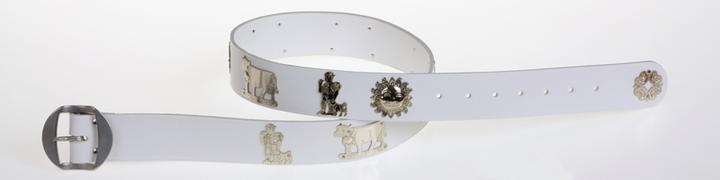 Image du produit Jenni Hemden Ceinture d'Appenzel 4cm blanc (110, 125)