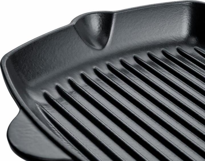 Produktbild Berndes Grillpfanne B.IRON Gusseisen eckig 27 x 27 cm mit Gegengriff INDUKTION (Grillpfanne, Gusseisen)