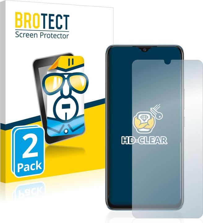 Produktbild BROTECT Schutzfolie Displayschutz Klar (2 Stück, Vivo Y70)