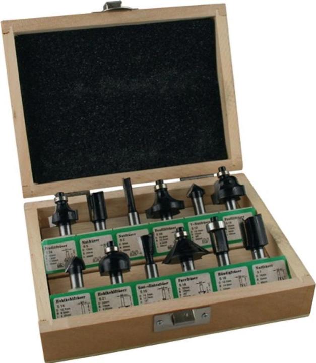 Produktbild Fisch Tools Fräsersatz 973CT12A05 Hartmetall Schaft-Ø 8 mm 12-teilig