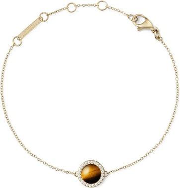 Actual product image Daniel Wellington Gold-Plated Bracelet With Tiger's Eye And Crystals