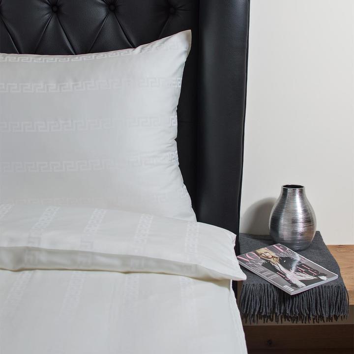 Produktbild Hefel Tencel™ Bettwäsche Classic Mäander elfenbein (Kopfkissenbezug, 40x40 cm)