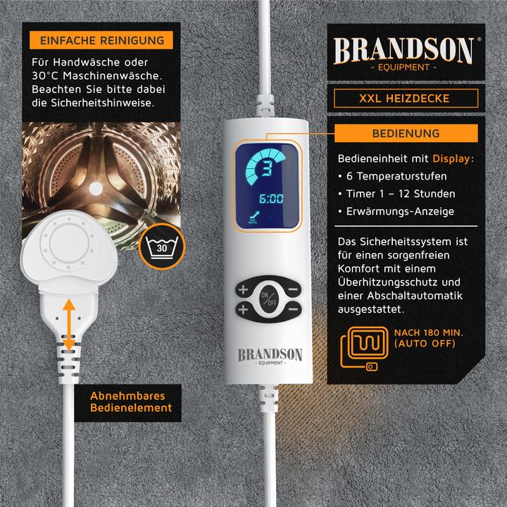 Actual product image Brandson Warm blanket (180 x 130 cm)