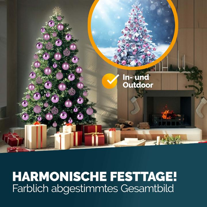 Image du produit Deuba Boules de sapin de Noël (100 -pièce)