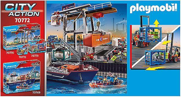 Produktbild Playmobil Gabelstapler mit Fracht (70770, Playmobil City Action)