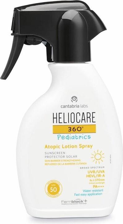 Produktbild Heliocare Baby suntan lotion spray for sensitive and atopic skin SPF 50 360Â° (Atopic Lotion Spray (Sonnenspray, SPF 50, 250 ml)
