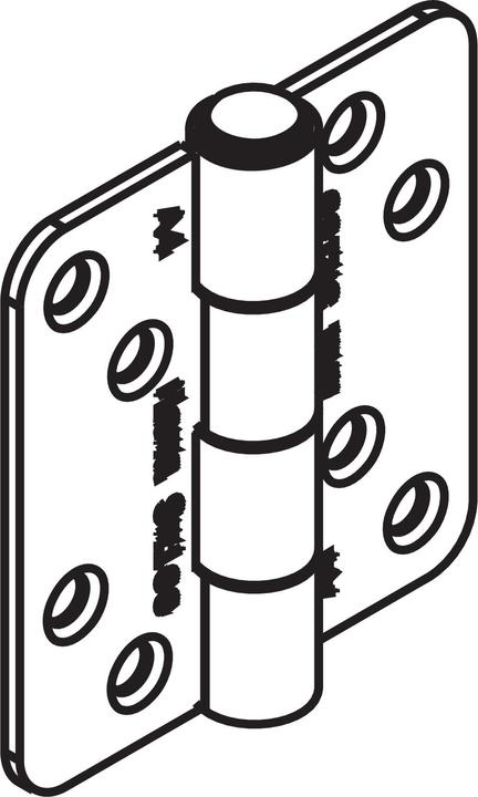 Actual product image HAWA 23688 Hinge stainless steel