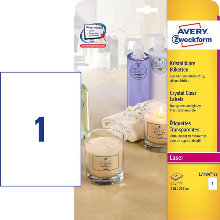 Image du produit Avery Étiquettes transparentes