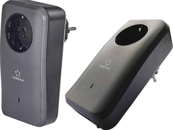 Immagine prodotto Renkforce PL600D Duo 500 Mbit/s Porta Ethernet integrata Nero 2 pz. (500 Mbit/s)