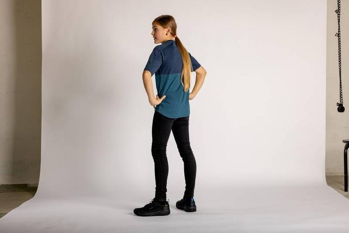 Produktbild iXS Kids Flow Mountain tech tee storm-marine KL (L)