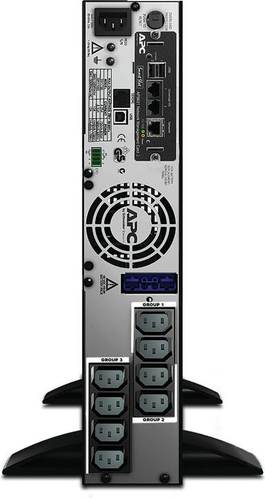 Image du produit APC SMX1500RMI2UNC avec carte réseau (1500 VA, 1200 W, Line-interactive Onduleur)