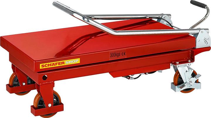 Actual product image Schäfer Shop Scissors lift truck, capacity 300 kg (300 kg)