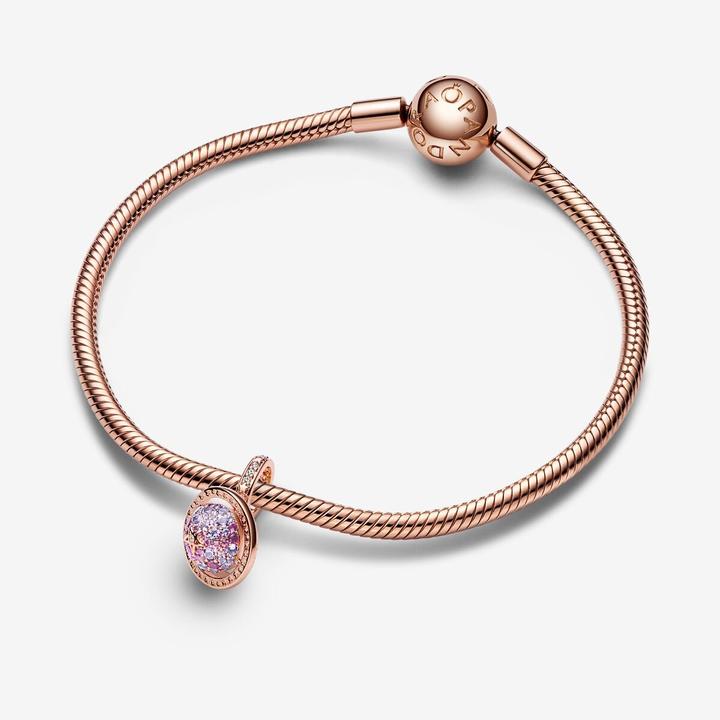 Produktbild Pandora Planet Saturn funkelnder Charm (Metall, rosevergoldet)