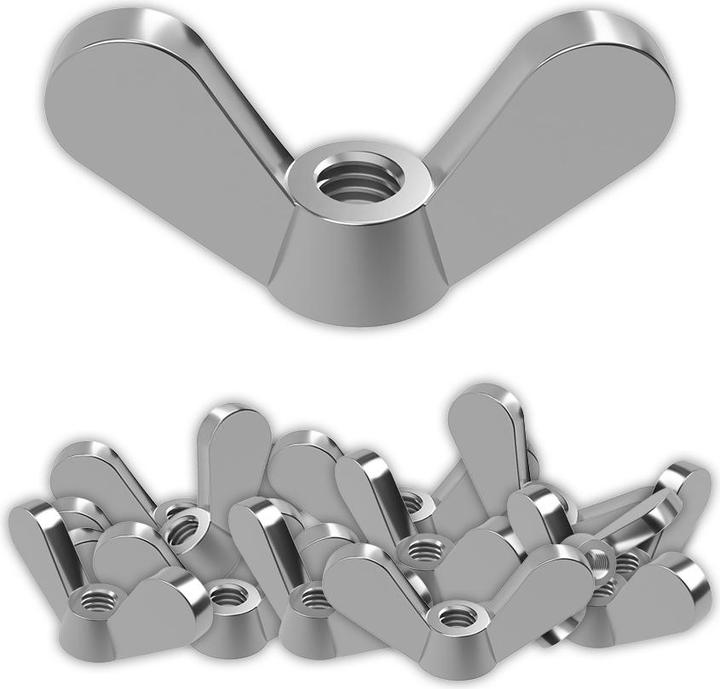 Produktbild Offgridtec Flügelmuttern M4 Edelstahl A2 V2A 304 DIN315 15 Stk. (M4, M12, M10, M16, M5, M6, M3, M8)