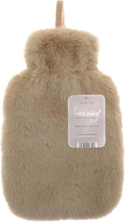 Actual product image Ribbon Super Luxury Faux Fur Hot Water Bottle And Cover (1 l)