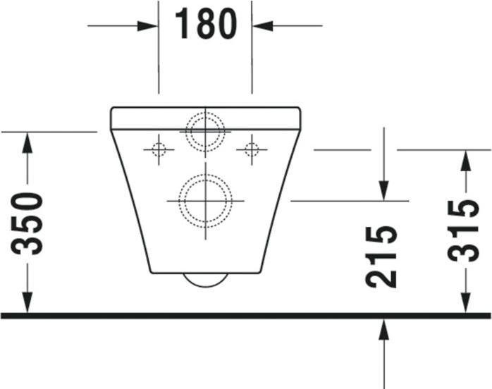Actual product image Duravit Wall toilet