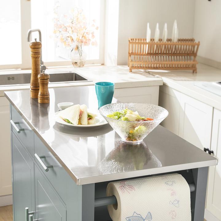 Actual product image SoBuy Kitchen Trolley FKW108-HG, Grey
