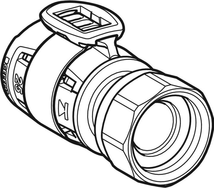 Productafbeelding Geberit FlowFit aansluiting 16 mm x 1/2" met wartelmoer 620630001