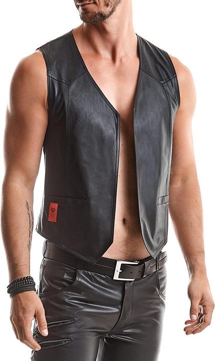 Actual product image Regnes Fetish Planet Men's waistcoat in black (5XL)