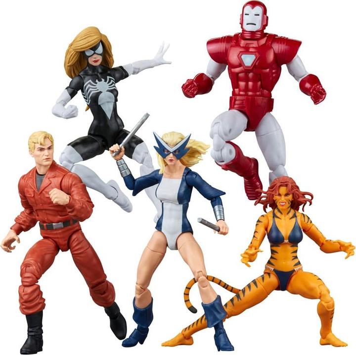 Produktbild Hasbro Marvel Legends Actionfiguren 5er-Pack The West Coast Avengers Exclusive 15 cm