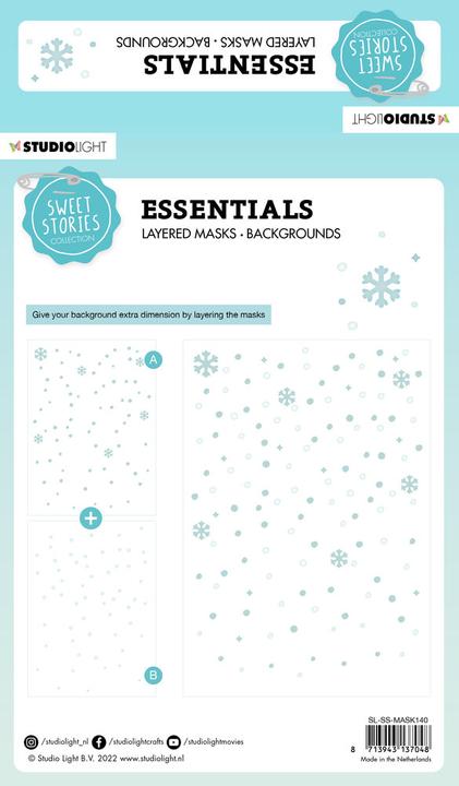 Produktbild Studio Light | Sweet Stories Mask Stencil Background snowfall
