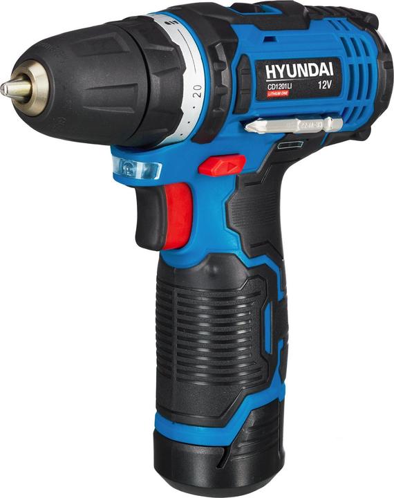 Actual product image Hyundai Cordless screwdriver CD1201LI SET (Rechargeable battery operated)