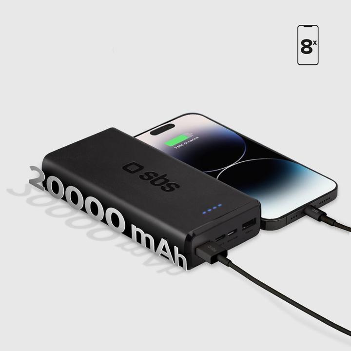 Actual product image SBS Fast Charge Powerbank (20000 mAh, 10 W, 74 Wh)
