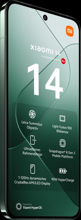 Productafbeelding Xiaomi 14 (512 GB, Jade Groen, 6.36", Dubbele SIM, 50 Mpx, 5G)
