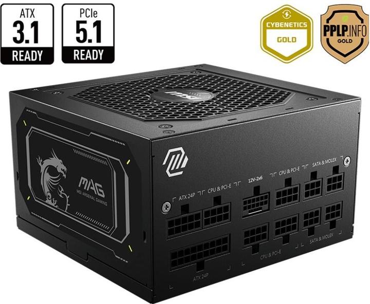 Immagine prodotto MSI MAG A850GL 850W PCIE5 II 80+ Gold (306-7ZP8D11-CE0) (850 W)
