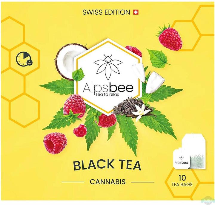Image du produit AlpsBee Thé noir au chanvre avec CBD (28 g)