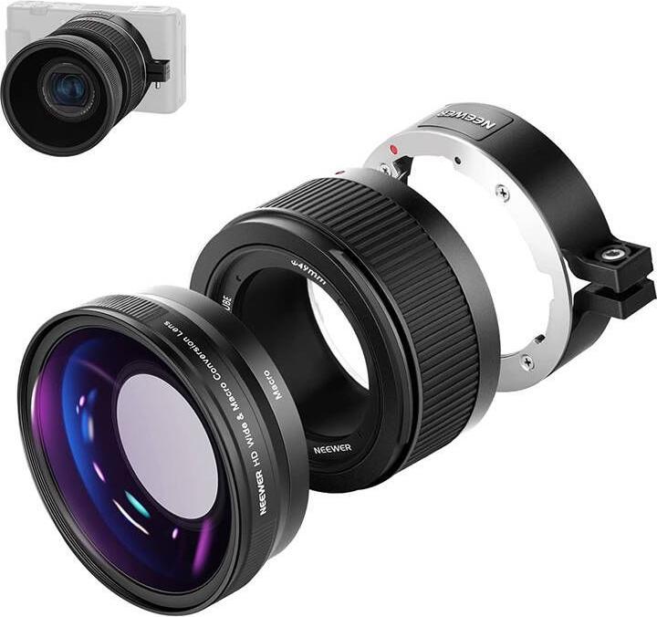 Immagine prodotto Neewer obiettivo grandangolare per Sony ZV1 (nero)