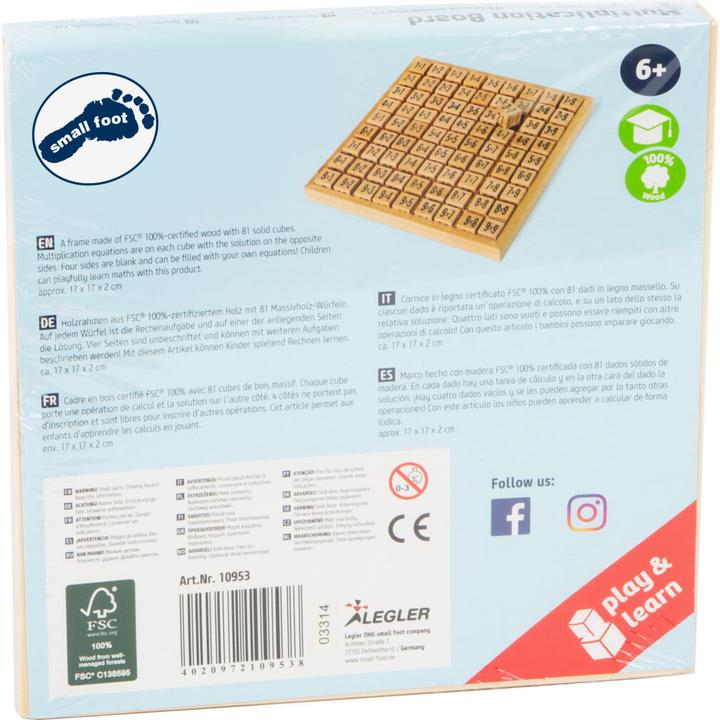 Actual product image small foot Abacus The small 1x1 (German, Italian, French, English, Swiss German)