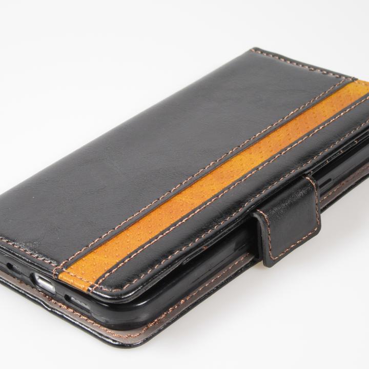 Actual product image PhoneLook Leather Case Flip Wallet with Accent Stripe & Card Holder (Apple iPhone 13)