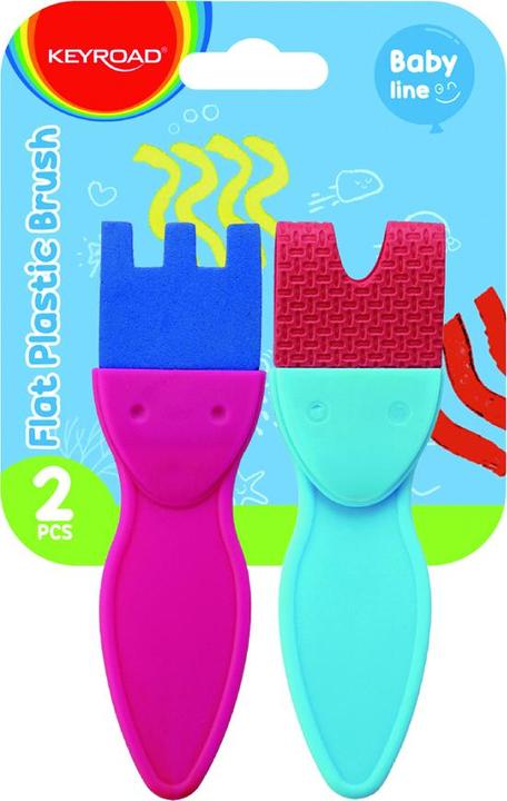 Actual product image Keyroad Creative painting brushes, flat brushes, 2 pcs, pendant