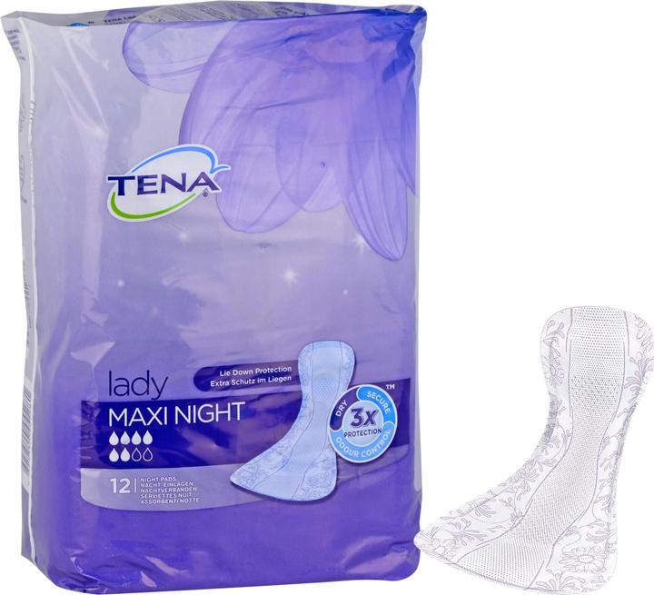 Actual product image Tena Lady insoles for bladder incontinence (12 x, Large)