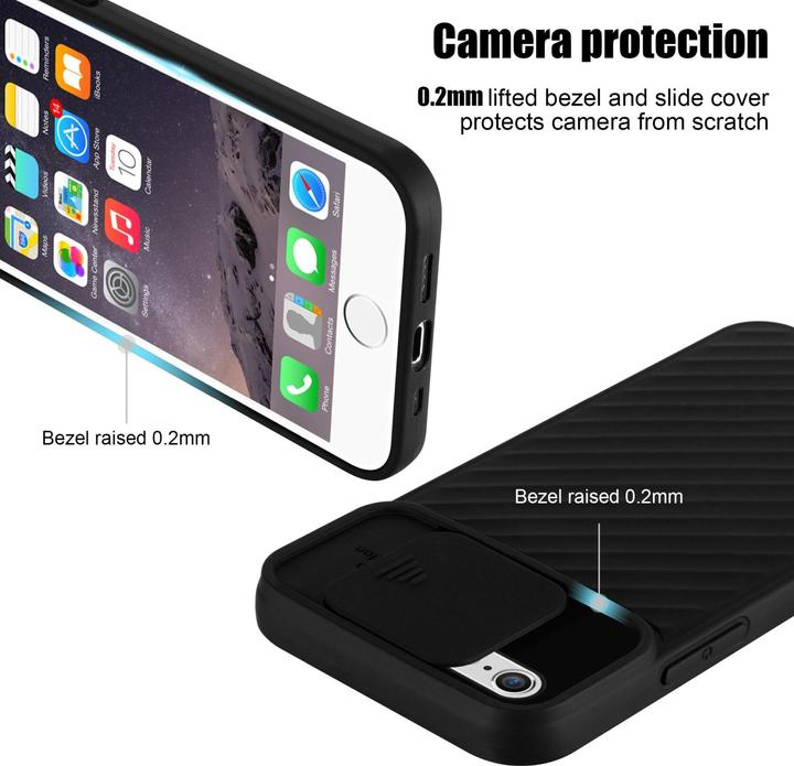 Immagine prodotto Cadorabo Cover in TPU con protezione della fotocamera (Apple iPhone 6)