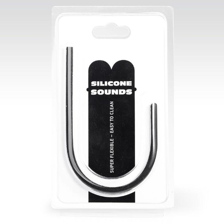 Actual product image All Black 6mm Silicone Urethral Probe