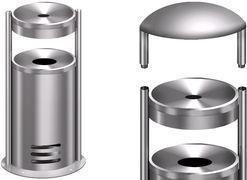 Actual product image Kerkmann Safety ashtray/waste garbage can tec-art E