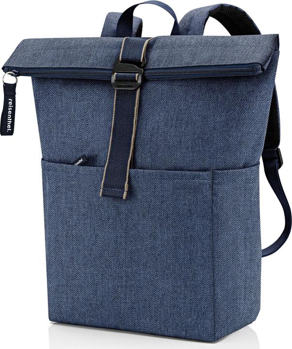 Produktbild reisenthel Freizeitrucksack Rolltop backpack Herringbone Dark Blue (22 l)