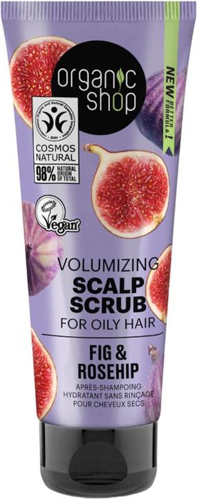 Actual product image Organic Shop Volumising Scalp Scrub for Oily Hair Fig and Rosehip 75ml (75 ml)
