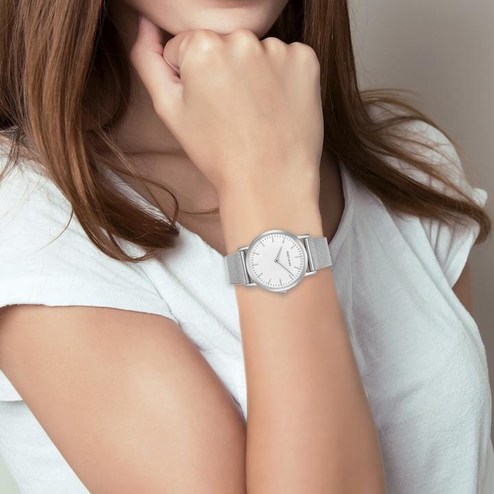 Immagine prodotto Eastside Orologio al quarzo da donna Cassina in acciaio inossidabile argento - 9736 (Orologio da polso analogico, 33 mm)