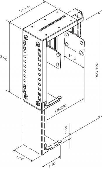 Actual product image Neomounts PC desk mount