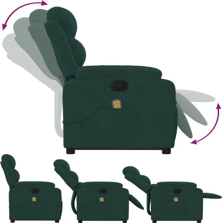 Immagine prodotto VidaXL Sedia per massaggi con aiuto in piedi in velluto