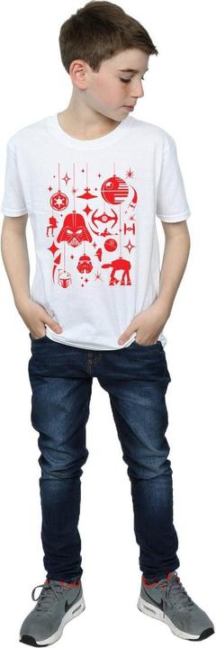 Actual product image Star Wars Boys Christmas Decorations T-Shirt (140, 146)