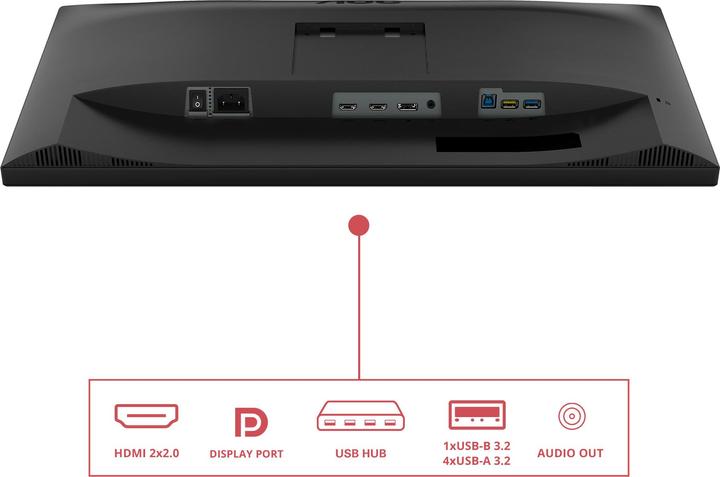 Immagine prodotto AOC U27E3UF - Monitor UHD da 27 pollici, altezza (3840 x 2160 pixel, 27")