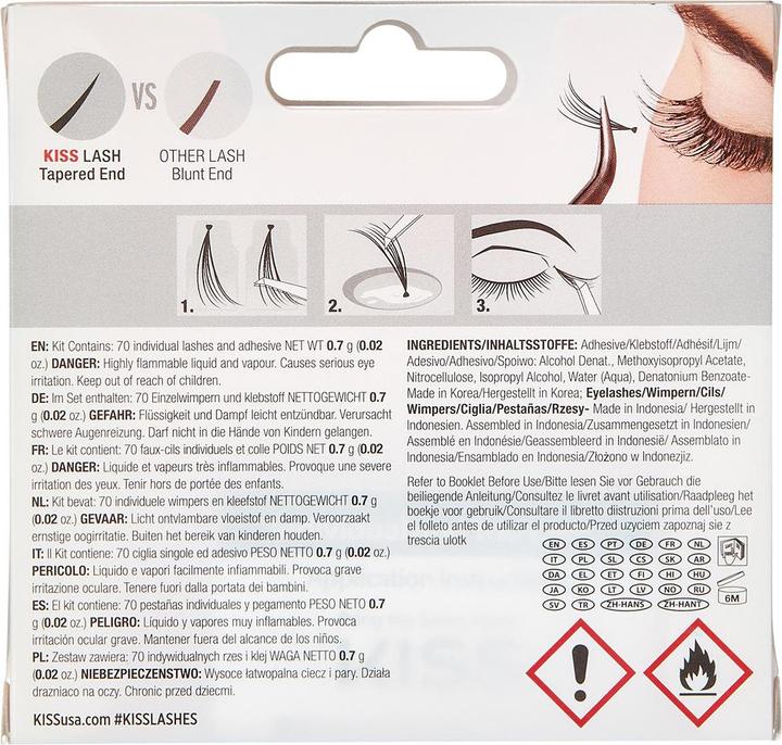 Actual product image KISS My Face - Haute Couture Lash ( 70 pcs ) - Individual false eyelashes (L) (Artificial eyelashes)