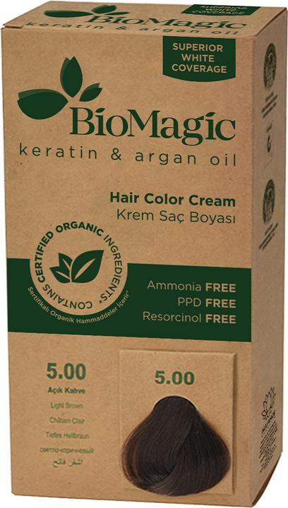 Produktbild Biomagic Haarfarbe hellbraun (5,00) 250 g - Biomagisch (5,00)