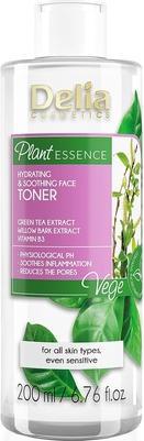 Delia Cosmetics Plant Essence Facial Moisturizing Tonic with Green Tea Extract 200ml (Tonic water, 200 ml)